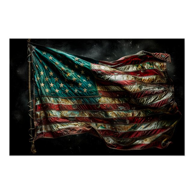 American Battle Flag Poster (Vorderseite)