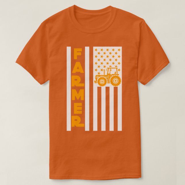 American Bauer Gift Patriotic Proud Bauer T-Shirt (Design vorne)