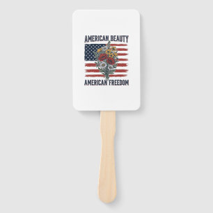 American Beauty Freedom Floral Flagge Fächer
