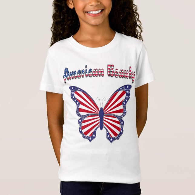 American Beauty Patriotic Butterfly Shirt (Vorderseite)