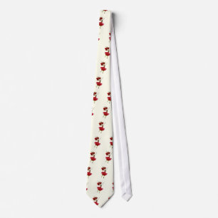 American Beauty Rose, Whimsical Blume Book Art Krawatte