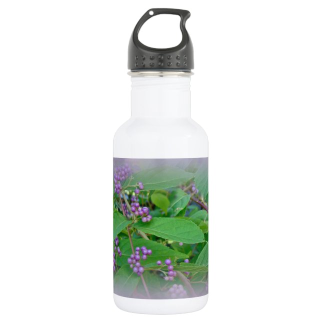 American Beautyberry (Callicarpa americana) Edelstahlflasche (Vorderseite)