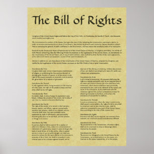 American Bill Rights Poster