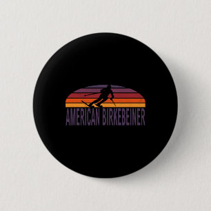 American Birkebeiner-Trail Langlaufski Wisco Button