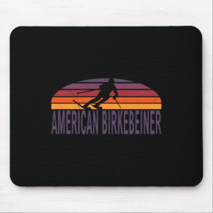 American Birkebeiner-Trail Langlaufski Wisco Mousepad