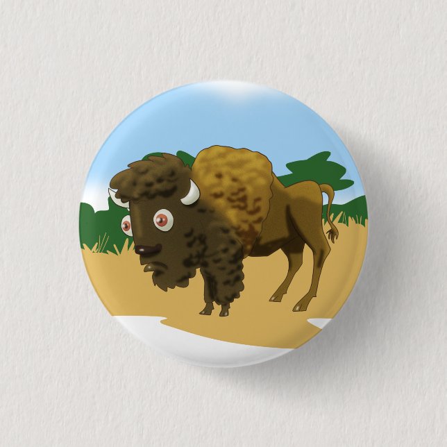 American Bison Button (Vorderseite)