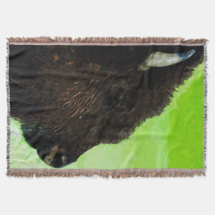 American Bison Portrait Abstrakt Impressionismus Decke