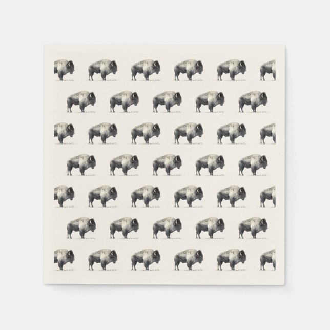 American Bison Serviette (Vorderseite)
