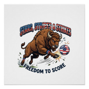 American Bison Soccer: Freiheit zum Punkten Poster