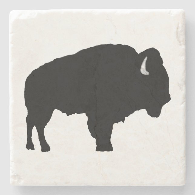 American Bison Steinuntersetzer (Vorderseite)
