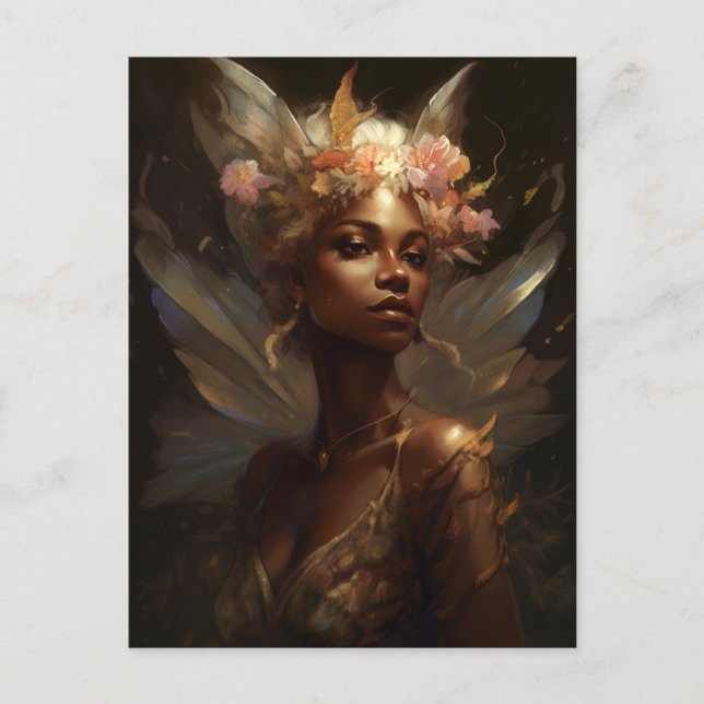 American Black Faiasy Fantasy Art Postkarte (Vorderseite)