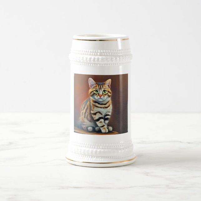 American Bobtail Cat Bierglas (Mittel)