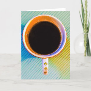 American Breakfast Coffee Tasse Karte