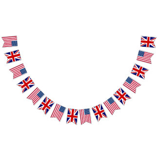 American British Wedding Wimpelkette