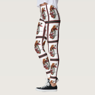American Brittany Spaniel Weihnachten Leggings