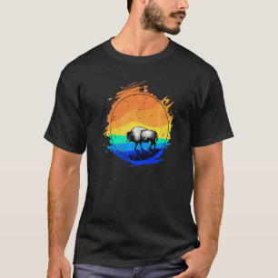 American Buffalo bei Sunset Bison T-Shirt