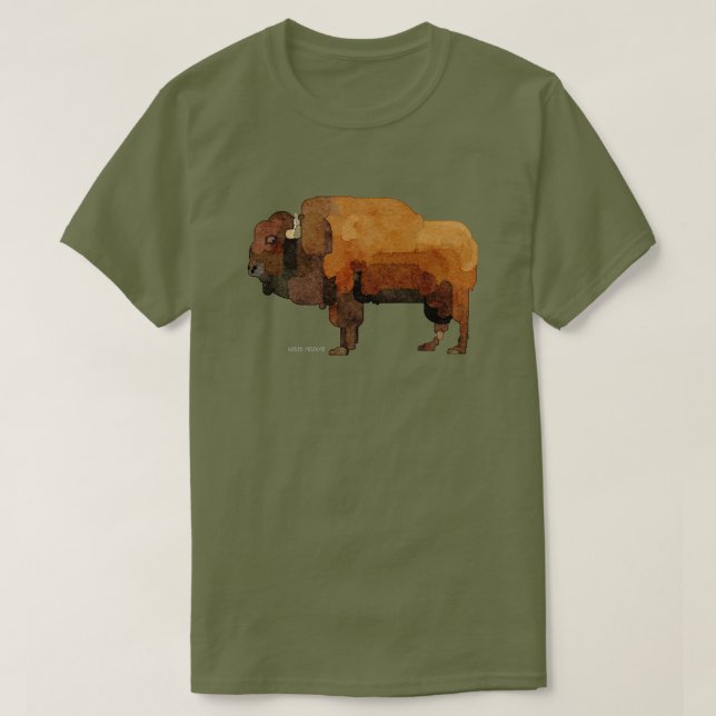 American Buffalo (Bison) T - Shirt (Design vorne)