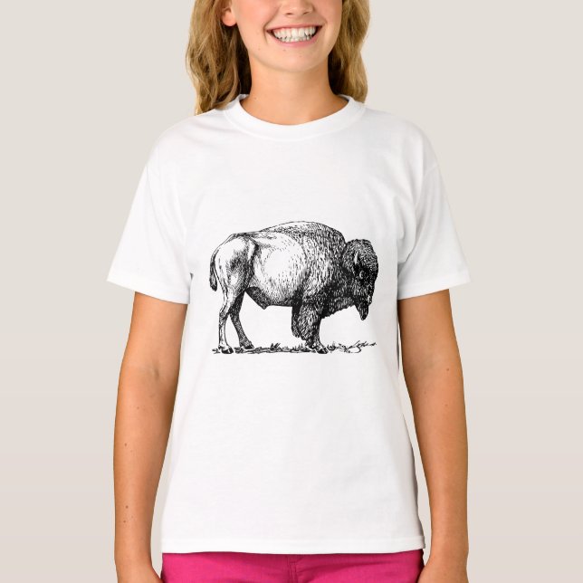 American Buffalo Bison T-Shirt (Vorderseite)