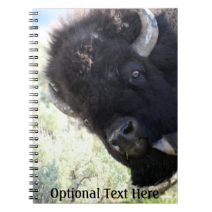 American Buffalo im Yellowstone Nationalpark Notizblock