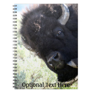 American Buffalo im Yellowstone Nationalpark Notizblock