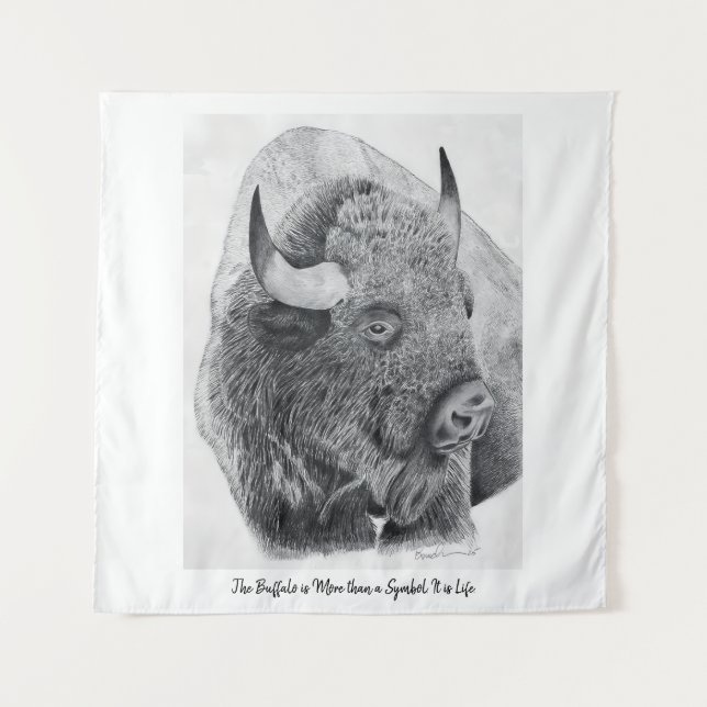 American Buffalo Wandteppich (Vorderseite)