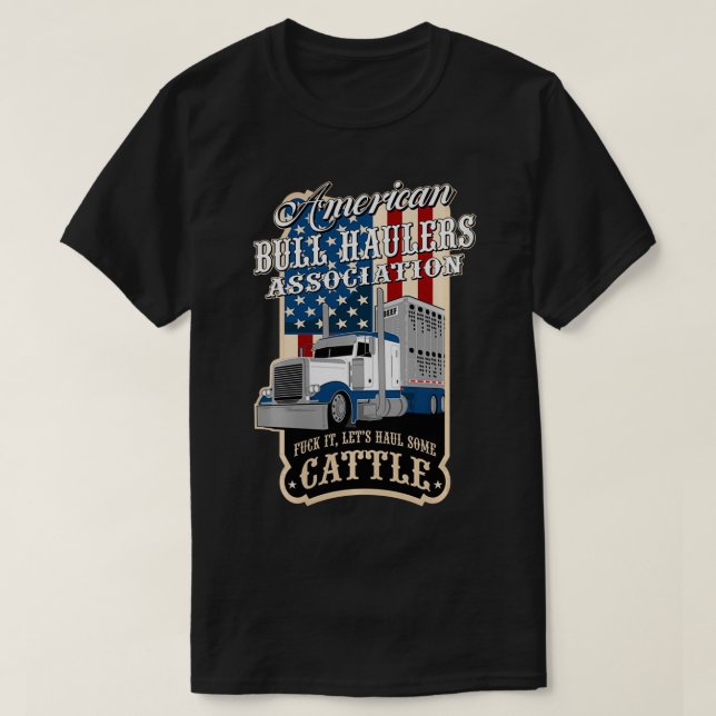 American Bull Haulers Assoc Cattle T-Shirt (Design vorne)