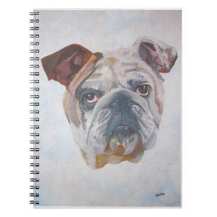 American Bulldog Artistic Pet Portrait Notizblock