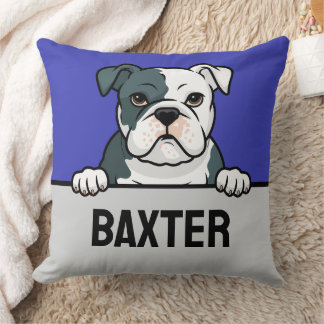 American Bulldog Custom Bulldog Puppy Dovers Liebh Kissen