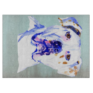 American Bulldog Dog Art Schneidebrett