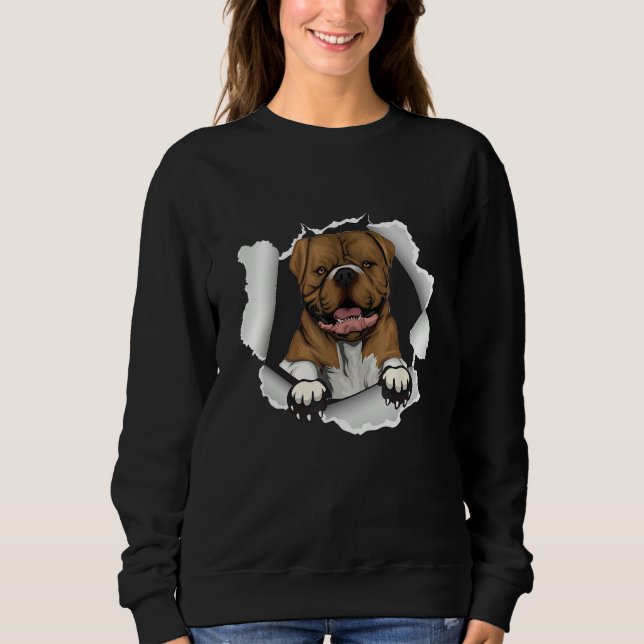 American bulldog Dog    For Father s Day Sweatshirt (Vorderseite)