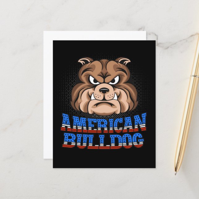 American Bulldog Downer (Vorderseite/Rückseite Beispiel)
