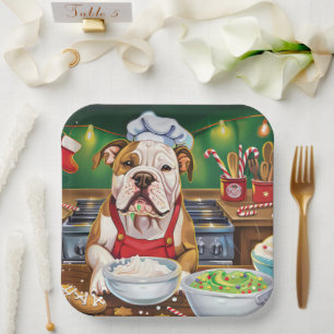 American Bulldog Holiday Baking: Festliche Weihnac Pappteller
