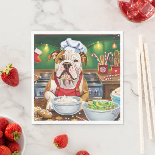 American Bulldog Holiday Baking: Festliche Weihnac Serviette