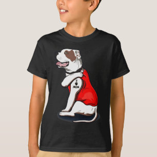American-bulldog Hund Ich Liebe Mama Tattoo T-Shirt