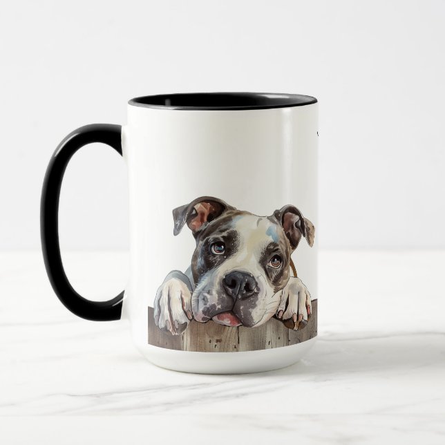 American Bulldog Hund Tasse (Links)