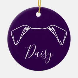 American Bulldog Ornament (Om Logo)