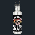 American Bulldog Vater Edelstahlflasche<br><div class="desc">American Bulldog Vater</div>