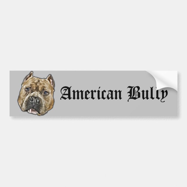 American Bully Dog Autoaufkleber (Vorne)