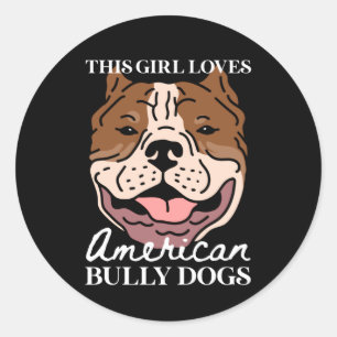 American Bully Dog Owner American Bullys Runder Aufkleber