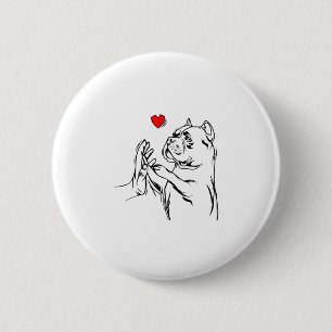American Bully Liebe Niedlich Pitbull Dog Mama Fun Button