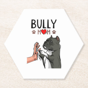 American Bully Mama Niedlich Dog Mama Funny Women Untersetzer
