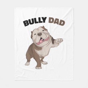 American Bully Vater Dog Eigentümer Vater Funny Me Fleecedecke