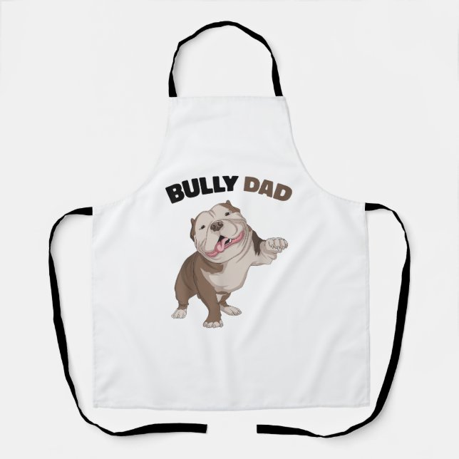 American Bully Vater Dog Eigentümer Vater Funny Me Schürze (Vorderseite)