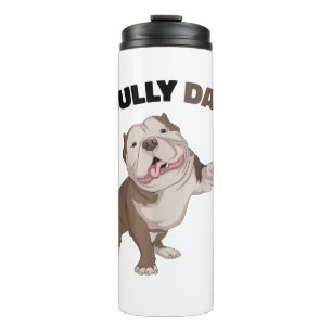 American Bully Vater Dog Eigentümer Vater Funny Me Thermosbecher