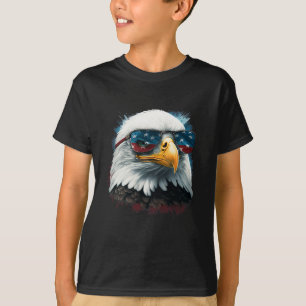 American Byld Eagle Usa Flag Shirt 4. Juli Eag