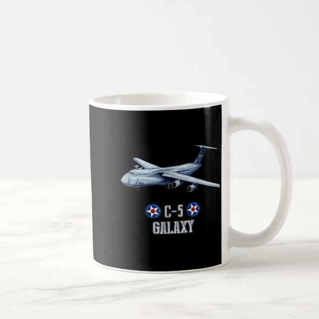 American C-5 Galaxy Military Transrt Aircraft  Kaffeetasse (Rechts)