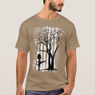 American Carpenter US Flag Patriotic Lumberjack T-Shirt