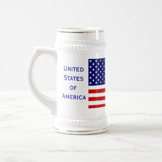 American Citizen Flag Beer Stein von Janz Bierglas