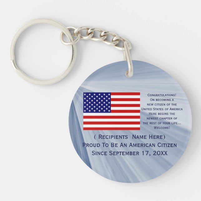 American Citizenship Flag Award avec date par Janz (Devant)