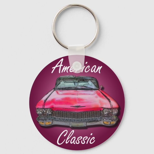 American Classic 1960 Cadillac Schlüsselanhänger (Vorderseite)